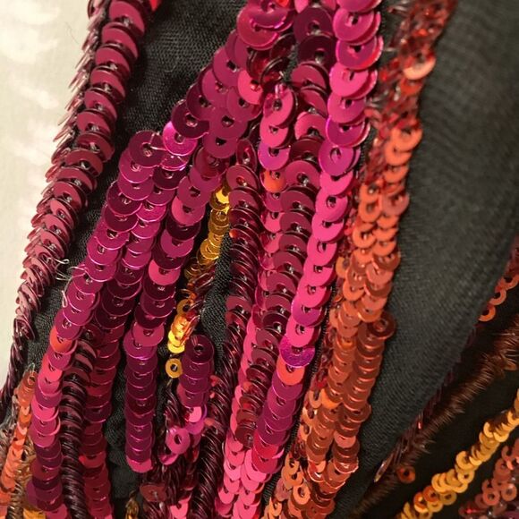 Halpern Sequined One Shoulder Tulle  Mini dress - Picture 9 of 16